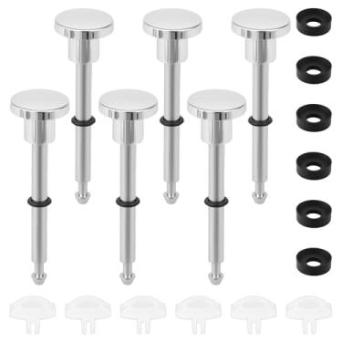 Imagem de KHZSPP 6 conjuntos de kit de reparo de desviador de bico de banheira, incluindo 6 hastes de válvula de desvio, 6 vedações e desviadores de chuveiro, peças de reposição de reparo de banheira de