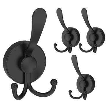 Imagem de XDINGYY 2/4 ganchos de ventosa com três pinos, ganchos de chuveiro de sucção resistentes para banheiro, parede, cozinha, espelho, azulejo para pendurar toalhas, roupões, bucha (4)