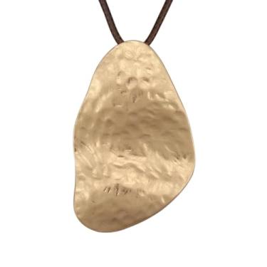 Imagem de Jeilwiy Colar feminino boho estilo hippie, grosso, longo, de couro, gargantilha preta, boêmio, Couro sintético, Sem Pedra Preciosa