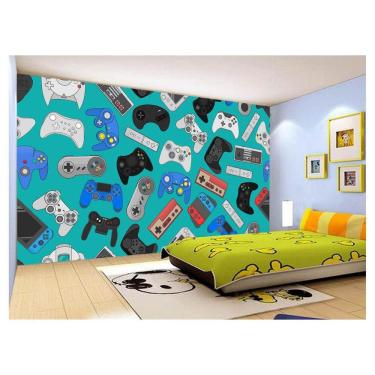 Imagem de Papel De Parede 3D Infantil Controle Game Jogo 3,5M Azs229