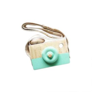 Imagem de Brinquedo de câmera de madeira Decoração criativa Brinquedo infantil p