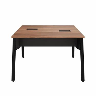 Imagem de Mesa Escritório Plataforma 2 Pessoas 135cm com Tampo Chanfrado Industr