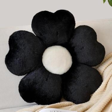 Imagem de Almohada ZCNYCLAM en Forma de Flor Decorativa de Piel Sintética Suave 