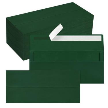 Imagem de Pacote Envelope QIKSION 200 10 Verde escuro 10,8x24,1 cm