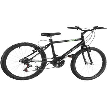 Imagem de Bicicleta de Passeio Ultra Bikes Esporte Aro 24 Reforçada Freio V-Brake – 18 Marchas Preto Fosco, BM24-01PTF