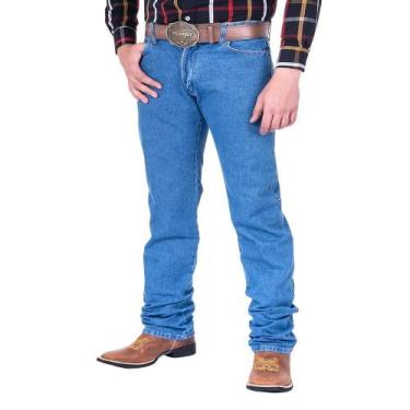 Imagem de Calça Masculina Wrangler Original Jeans Grosso 13M Big E Tall Western 