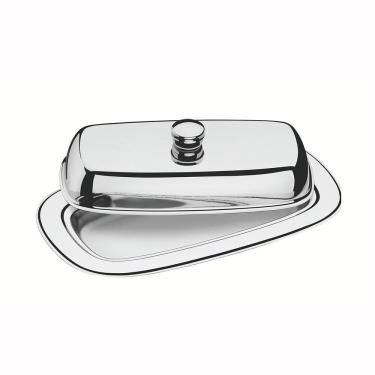 Imagem de Manteigueira Inox Com Tampa Service Para Armazenar Manteiga Retangular - Tramontina 61424000