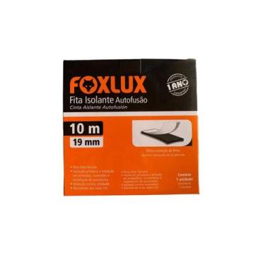 Imagem de Fita Isolante Auto Fusão Foxlux 10m x 19mm  Vedação Impermeável e Isol