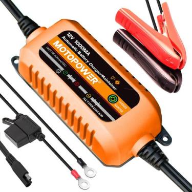 Imagem de Carregador de bateria MOTOPOWER 12V 1000mA Mantenedor Automático