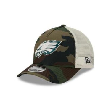 Imagem de Boné New Era 9FORTY M-CROWN A-FRAME Philadelphia Eagles NFL Salute Service 2025 Militar-Masculino