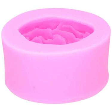 Imagem de Molde de silicone para fondant de flor rosa 3D para decoração de bolos, chocolate, doces e sabonete, rosa