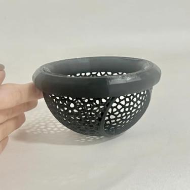 Imagem de Ornamento para tanque de peixes preto pequeno para descanso de plástico para casa de reprodução, decoração de aquário