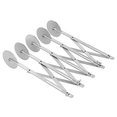 Imagem de Cryfokt Cortador de Pizza Com Várias Rodas de Aço Inoxidável para Cortar Massa e Doces Uniformemente para Assar na Cozinha, Tamanho da Roda de 5,5 Cm, Material de Aço Inoxidável 430 (Cortador de