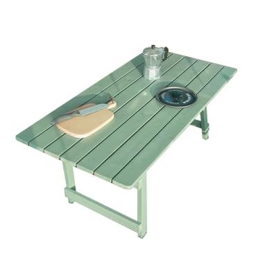 Imagem de Mesa de acampamento dobrável portátil, mesa de jantar multifuncional com folhas caídas, mesa extensível e versátil, para atividades ao ar livre, praia, piquenique, quintais, churrasco e festa (60 cm