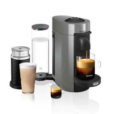 Imagem de De'Longhi Máquina de Café e Café Expresso Nespresso Vertuoplus com Bocal de Leite, Cinza, 5,6 X 16,2 X 12,8 Polegadas