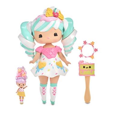 Imagem de Secret Crush Surprise Large & Small Dolls - Sundae Swirl, Winnie Wafflecone Candy-Themed Hammer, Heart-Shaped Display Case for Storage & A Stand, Beads & Lanyard for DIY Jewelry - Kids Ages 3+
