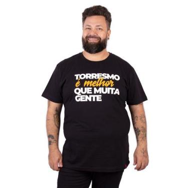 Imagem de Camiseta Plus Size Torresmo É Melhor Preta. - Artrock, x2