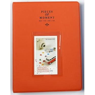 Imagem de Álbum De Fotos Para Instax 8 9 11 12 Mini Evo 64 Fotos para Armazenamento de Fotos, Cartões Postais e Bilhetes de Cinema(LARANJA)
