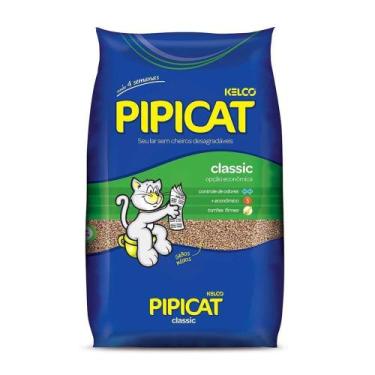 Imagem de Areia Higiênica Pipicat Classic para Gatos - 12kg - Pipicat / Kelco Pe