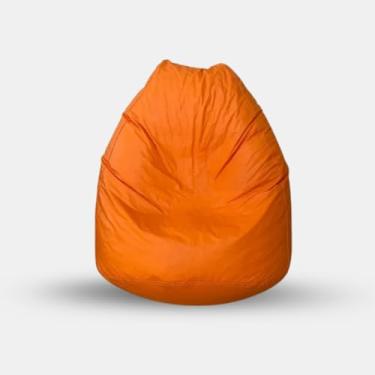 Imagem de Puff Fofão Pera Maca, Redondo, Adulto, Com Enchimento (Laranja)