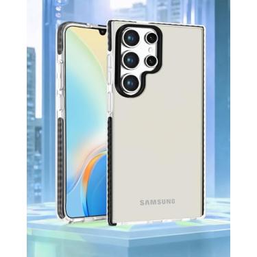 Imagem de Capa de telefone transparente para Samsung Galaxy S24 Ultra, à prova de choque com proteção contra quedas para Samsung S24 Ultra, capa protetora fina