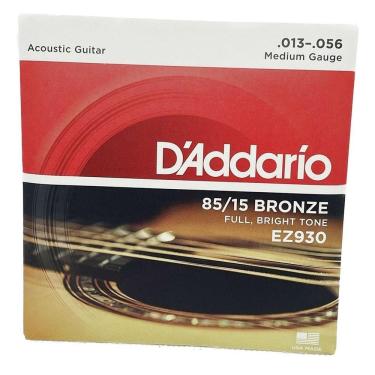 Imagem de Cordas 013 Daddario Violão Ez930 Aço Bronze  85/15