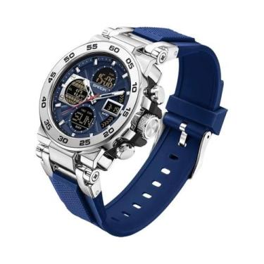 Imagem de Relógio Militar Esportivo Masculino À Prova d'Água 50M Com Display Dup