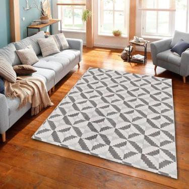 Imagem de Tapete Sala Top 2,00x2,50 Antider. Slim Porcelanato Grafite - J Serran