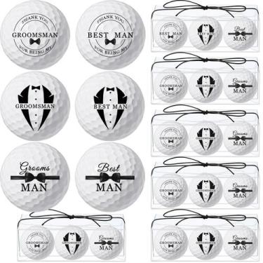 Imagem de Groomsmen Proposal Golf Balls HyDren 8 conjuntos com caixas de PVC