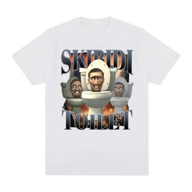 Imagem de Camiseta Unissex Oversized Skibidi Toilet Sigma Ohio Gyatt Com Estampa
