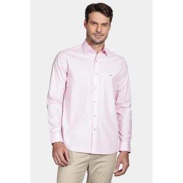 Imagem de Camisa Aramis Manga Longa Slim de Stretch Rosa-Masculino