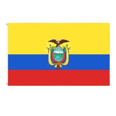 Imagem de Bandeira Equador Premium Poliéster 150x90cm - yiweisai