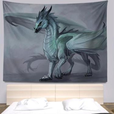 Imagem de Tapeçaria para pendurar na parede Dragon Mythical Creature 150 cm x 13