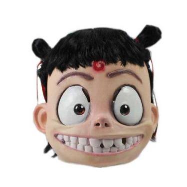 Imagem de Máscara Ne Zhas, látex, capa facial, fantasia infantil, capuz de brinc