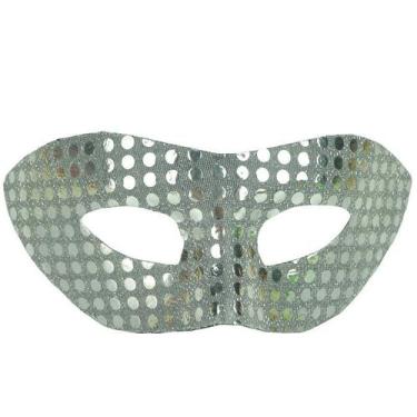 Imagem de Máscara de cosplay Princess Silver Half Face Cover, fantasia de festa 