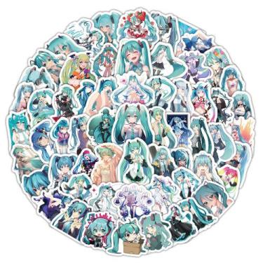 Imagem de Adesivos Hatsune Miku, vinil impermeável, anime, 50 unidades - yiweisa