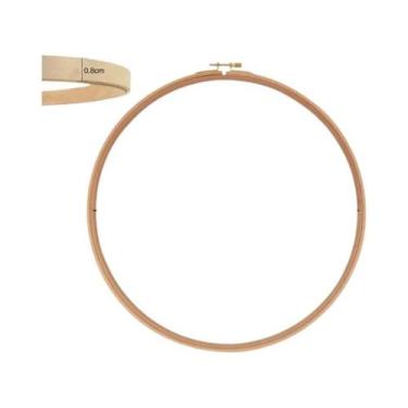 Imagem de Aros De Bordado Em Madeira De Faia, Suporte Circular Para Ponto Cruz, 