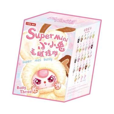 Imagem de Boneca De Vinil Em Caixa Surpresa Com Três Mini Coelhos Fofos Para Men