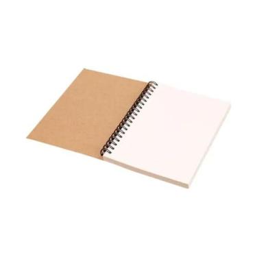 Imagem de Caderno De Papel Kraft Com Espiral Retro Para Desenho, Diário, Graffit