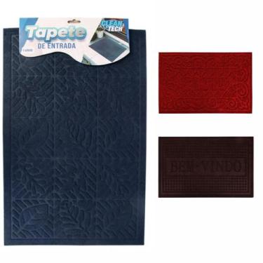 Imagem de Tapete Capacho Bem Vindo De Porta 57x37cm Entrada E Saída - CLEAN TECH