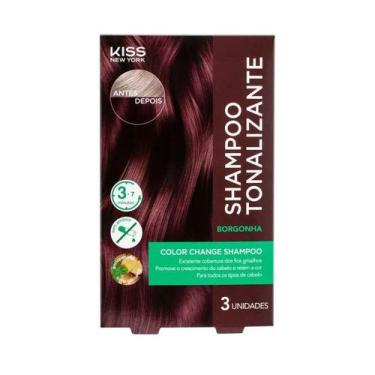 Imagem de Shampoo Tonalizante Kiss New York Color Change COR:BERGONHA, BERGONHA