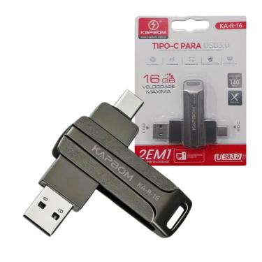 Imagem de Pendrive 16gb Unidade Flash Tipo-c Para Usb 3.0