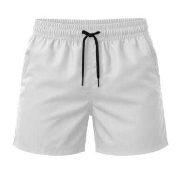 Imagem de Short Tactel Liso Bermuda Masculina Confortável Academia Treino-Masculino