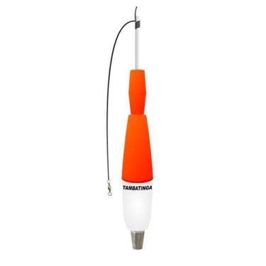 Imagem de Bóia Torpedo Pino Tambatinga 70g - Jr Pesca, Laranja