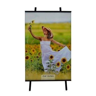 Imagem de Porta Retrato 10x15 Cavalete Square Vert Preto PF-1201-4PO - Square Ce