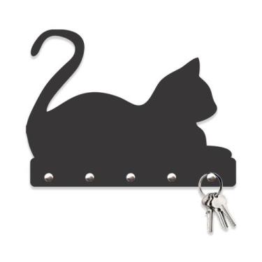 Imagem de Porta Chaves de Parede MDF Organizador Decorativo Moderno - SIDLAR MÓV