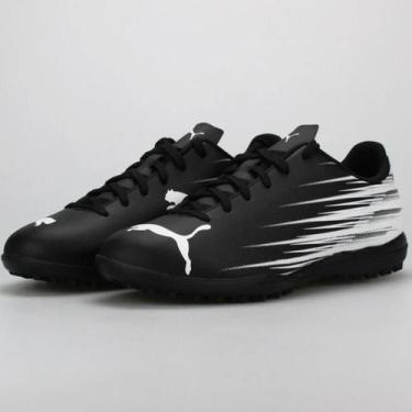 Imagem de Chuteira Society Puma Attacanto II Masculina - Preto e Branco, 42