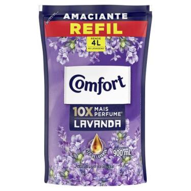 Imagem de Amaciante roupa comfort concentrado 900ml sache lavanda