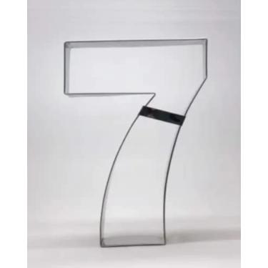 Imagem de Aro Cortador Para Number Cake Inox 30cm - Número 7