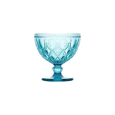 Imagem de Conjunto de Taças para Sobremesa Diamonds Azul - 250 ml - em Vidro - Bon Gourmet